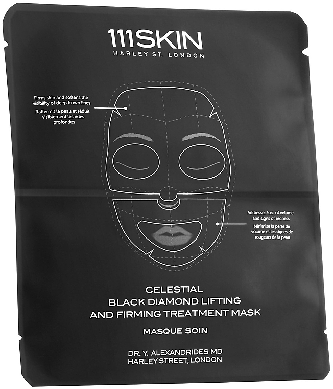 Маска для лица и шеи - 111Skin Celestial Black Diamond Lifting And Firming Mask — фото N1