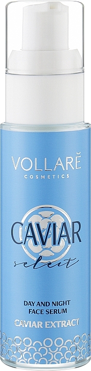 Омолоджувальна сироватка для обличчя з чорною ікрою - Vollare Cosmetics Caviar Extract Day And Night Face Serum — фото N1
