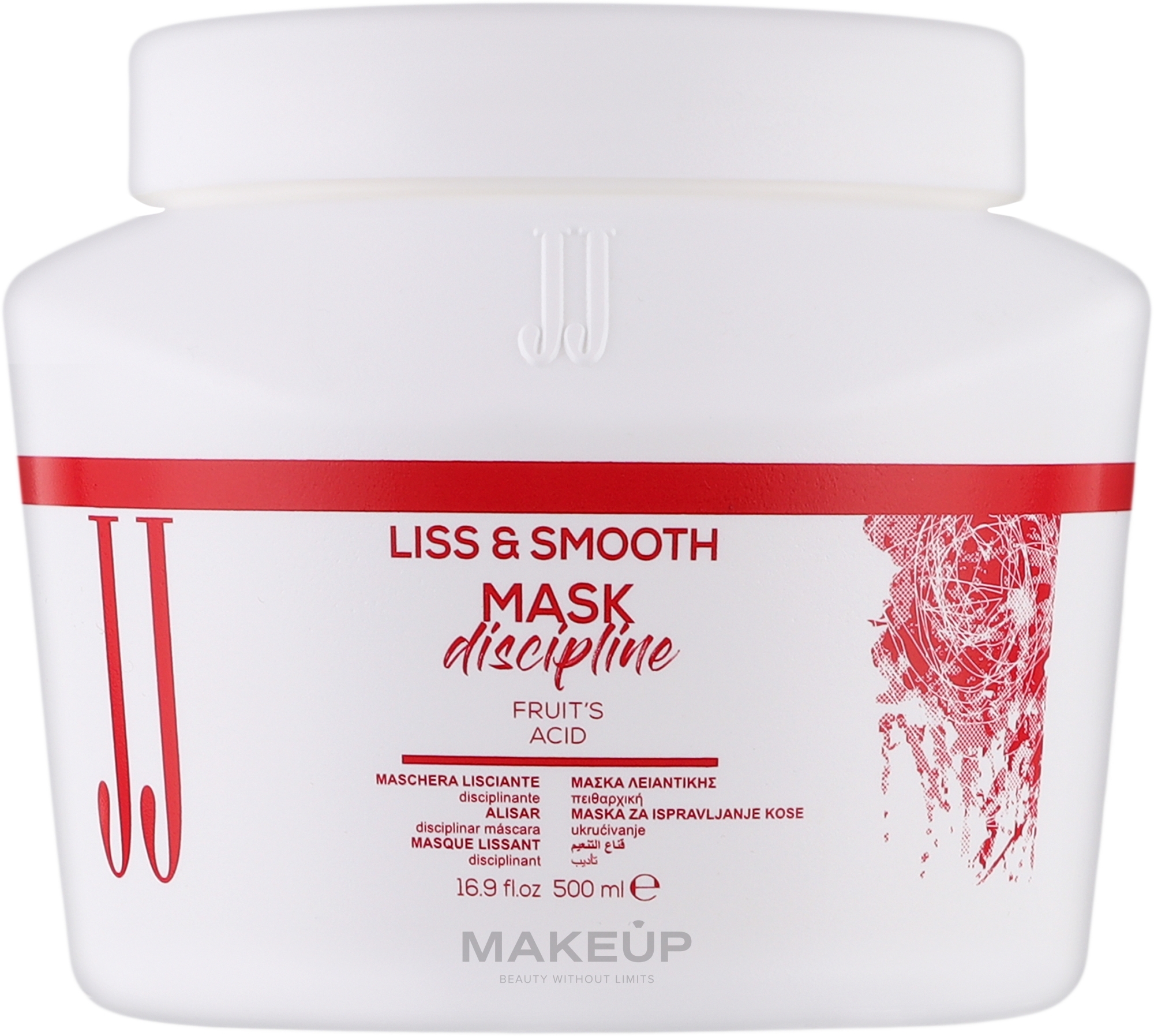 Маска для гладкості неслухняного волосся - JJ Liss & Smooth Mask Discipline — фото 500ml