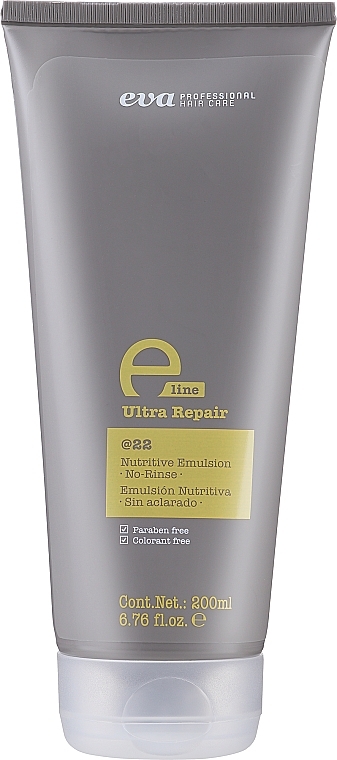 Увлажняющий крем кондиционер для поврежденных волос - Eva Professional E-Line @22 Nutritive Emulsion