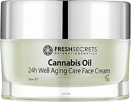 Парфумерія, косметика Крем для обличчя "Антивіковий догляд" - Madis Fresh Secrets Cannabis Oil 24Η Well Aging Care