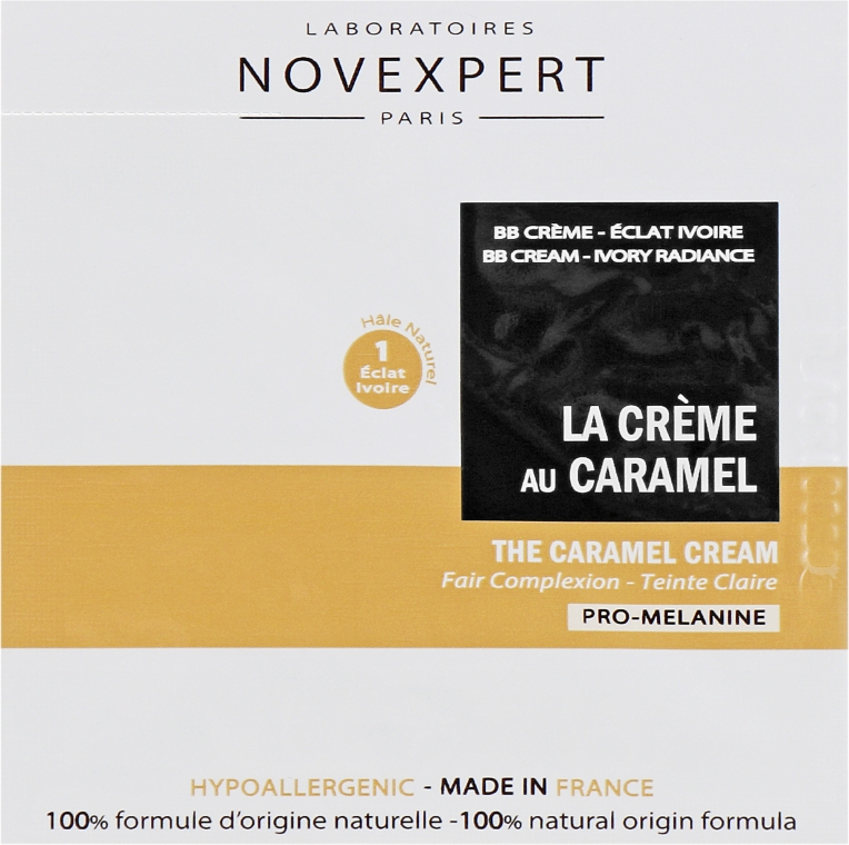ВВ-крем для светлой кожи лица "Карамель" - Novexpert Pro-Melanin The Caramel Cream (пробник)