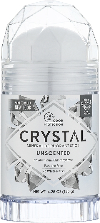 Минеральный дезодорант-стик без запаха - Crystal Body Deodorant Stick — фото N1
