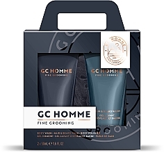 Духи, Парфюмерия, косметика Набор - Grace Cole CG Homme Fine Grooming Relax & Refresh (sh/gel/50ml + hair/beard/wash/50ml + b/polisher/1pcs)