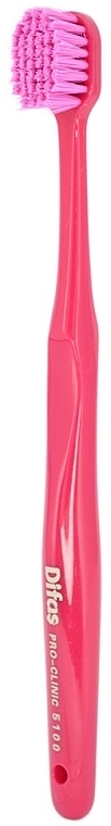 Зубная щетка "Ultra Soft" 512063, розовая с розовой щетиной, в кейсе - Difas Pro-Clinic 5100 — фото N3