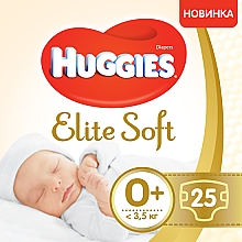 Духи, Парфюмерия, косметика Подгузники "Elite Soft" 0+ (до 3,5 кг), 25шт. - Huggies