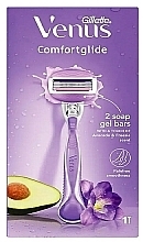 Духи, Парфюмерия, косметика Бритва с 1 сменной кассетой - Gillette Venus Comfortglide Aloe & Freesia Scent