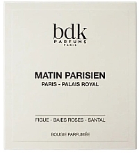 Ароматическая свеча в стакане - BDK Parfums Matin Parisien Scented Candle — фото N2