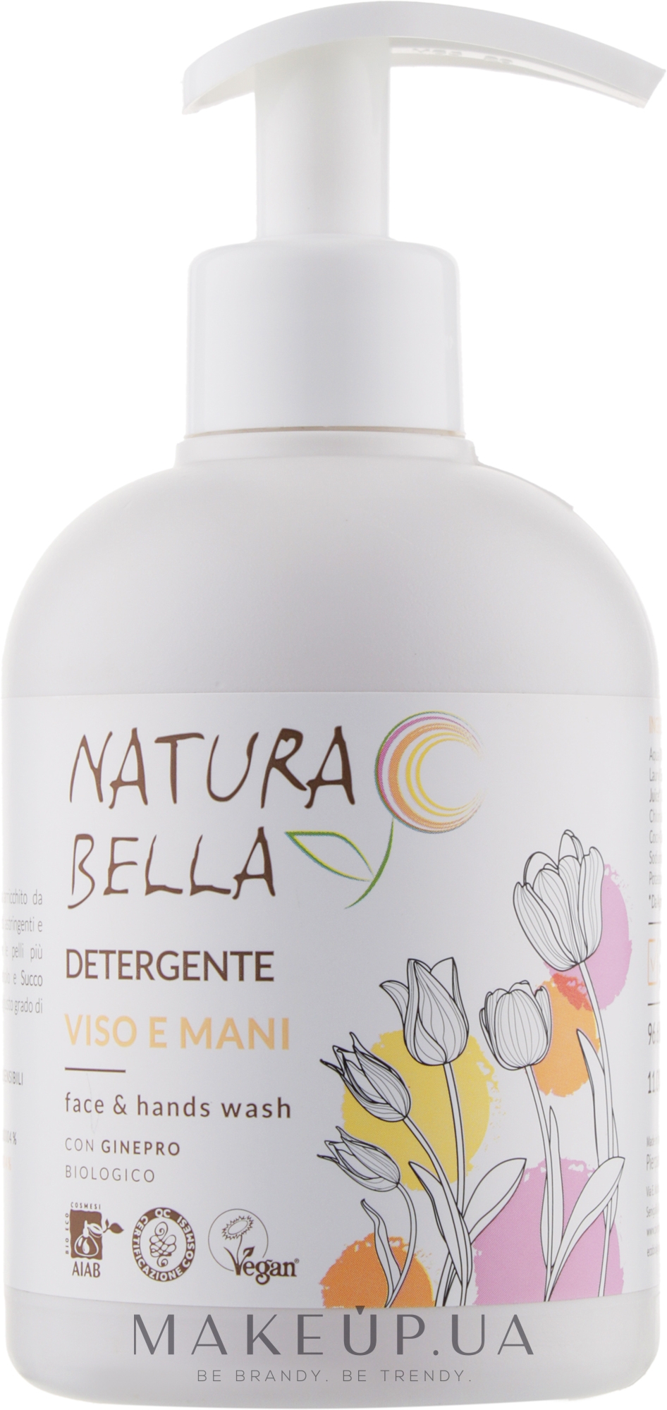Мило рідке для обличчя й рук - Pierpaoli Natura Bella Face & Hands Wash — фото 300ml