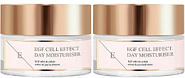 Набір - Eclat Skin London EGF Cell Effect Day Moisturiser Set (f/cr/2x50ml) — фото N1