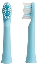 Парфумерія, косметика Насадки для дитячої електричної зубної щітки, блакитні - Smiley Light Kids