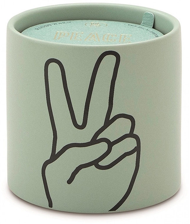 Ароматическая свеча - Paddywax Impressions Ceramic Candle Peace Mint Lavender & Thyme — фото N1