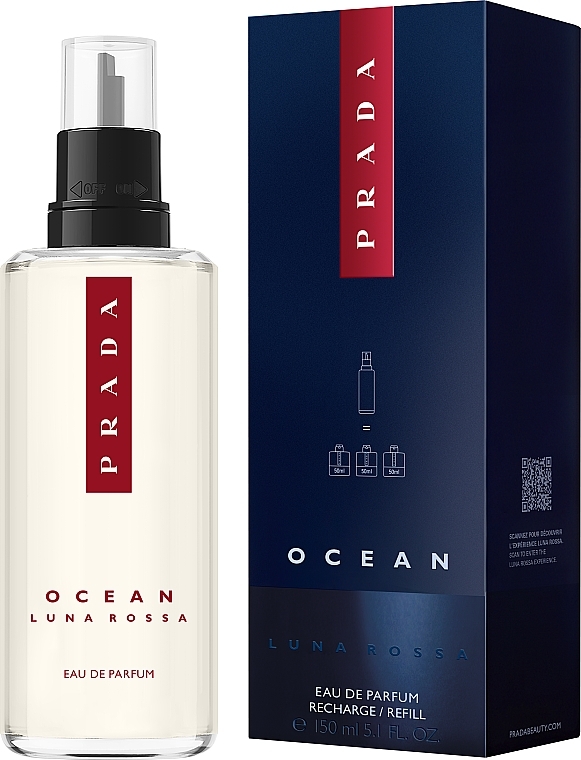 Prada Luna Rossa Ocean - Парфюмированная вода (сменный блок) — фото N2