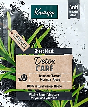 Тканинна маска для обличчя "Детокс" - Kneipp Detox Care Sheet Mask — фото N1