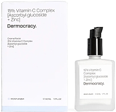 Парфумерія, косметика Крем для обличчя - Dermocracy 15% Vitamin C Complex Ascorbyl Glucoside + Zinc Face Cream