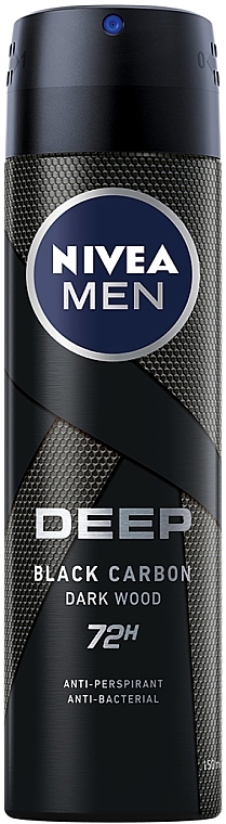 Антиперспирант "Черный уголь. Темное дерево" - NIVEA MEN DEEP Anti-Perspirant — фото N1