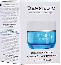 УЦЕНКА Дневной крем глубокого увлажнения - Dermedic Hydrain 3 Hialuro Deep Moisturizing Cream * — фото N2