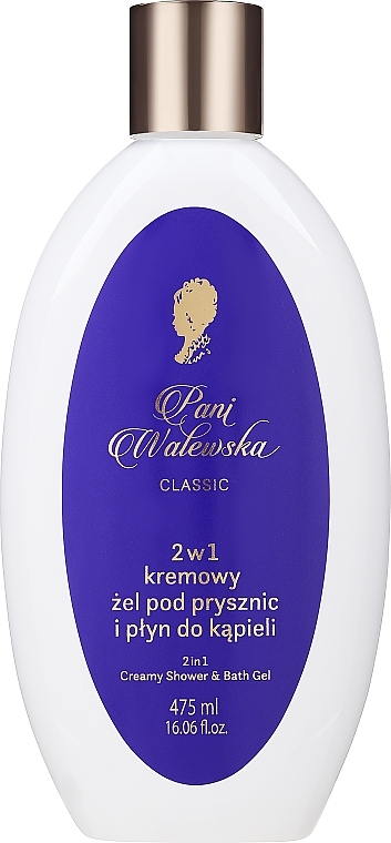 Гель для душу та піна для ванн 2 в 1 - Pani Walewska Classic 2i1 Creamy Shower & Bath Gel — фото N1