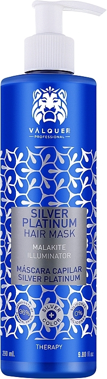 Маска для волос - Valquer SIlver Platinum Mask — фото N1