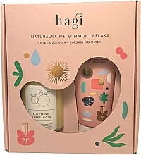 Набір - Hagi Natural Care and Relaxation (candle/215g + b/balm/200ml) — фото N2