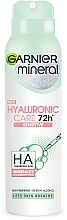 Духи, Парфюмерия, косметика Антиперспирант - Garnier Mineral Hyaluronic Care 72h Sensitive