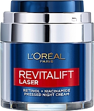 Ночной крем с ретинолом и никотинамидом против морщин и для улучшения цвета лица - L'Oreal Paris Revitalift Lazer — фото N1