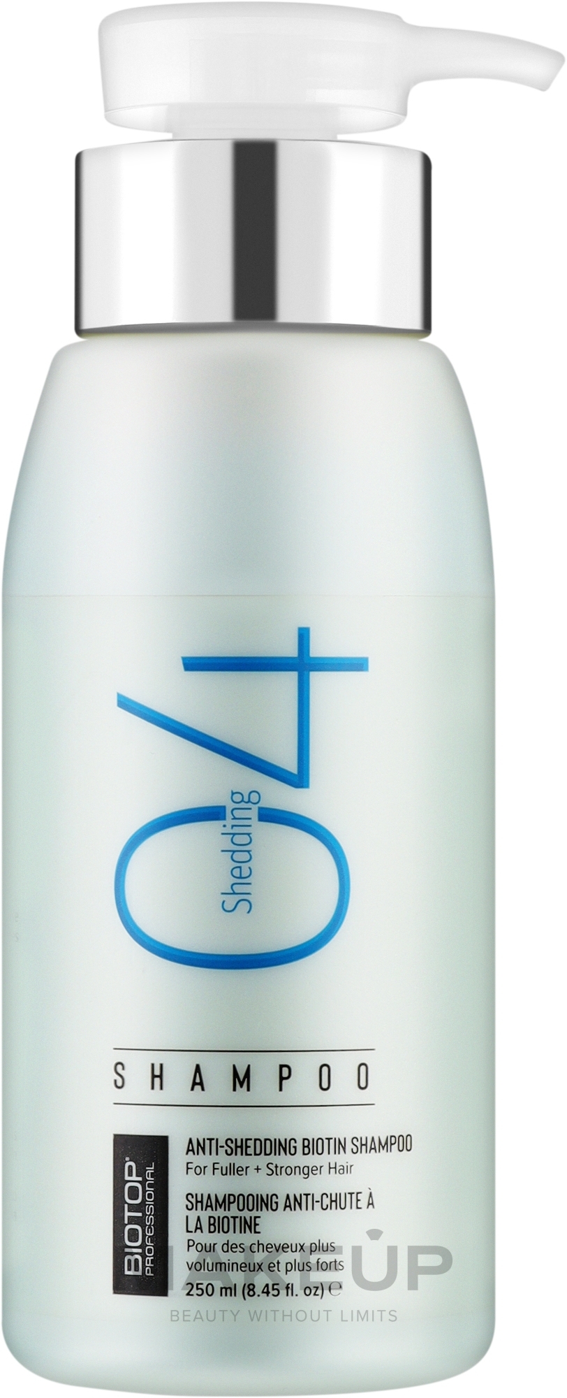 Шампунь против выпадения волос - Biotop 04 Shedding Shampoo — фото 250ml