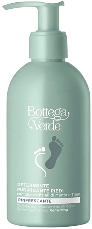 Очищающее средство для ног с эфирными маслами мяты и тимьяна - Bottega Verde Purifying Foot Cleanser with Mint and Thyme Essential Oils — фото N1