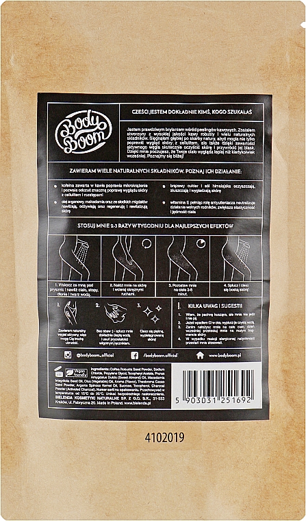 Скраб для тіла - BodyBoom Active Charcoal Coffee Scrub — фото N4