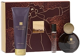 Духи, Парфюмерия, косметика Avon Far Away Glamour - Набор (edp/50ml + edp/mini/10ml + b/lot/125ml)