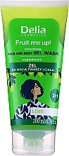 Духи, Парфюмерия, косметика Гель для мытья лица и тела с ароматом лайма - Delia Fruit Me Up! Lime Face & Body Gel Wash 