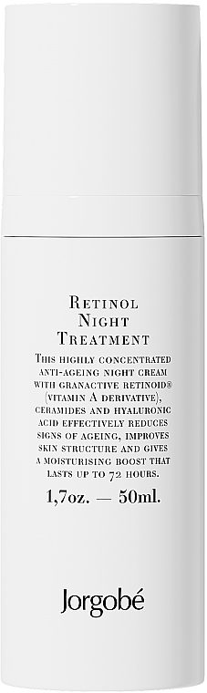 Антивіковий нічний крем для обличчя - Jorgobe Retinol Night Treatment — фото N1