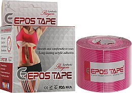 Кинезио тейп "Розовый" - Epos Tape Rayon — фото N2