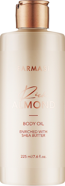 Масло для тела с маслом сладкого миндаля и масла Ши - Farmasi Rich Almond Body Oil