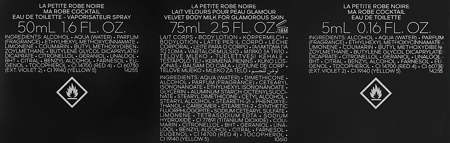 Guerlain La Petite Robe Noire - Набор (edt/50ml + edt/5ml + b/milk/75ml) — фото N3