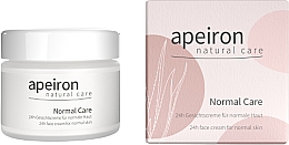 Духи, Парфюмерия, косметика Крем для нормальной кожи лица - Apeiron Normal Care 24h Face Cream