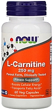Парфумерія, косметика Капсули L-карнітин, 250 мг - Now Foods L-Carnitine
