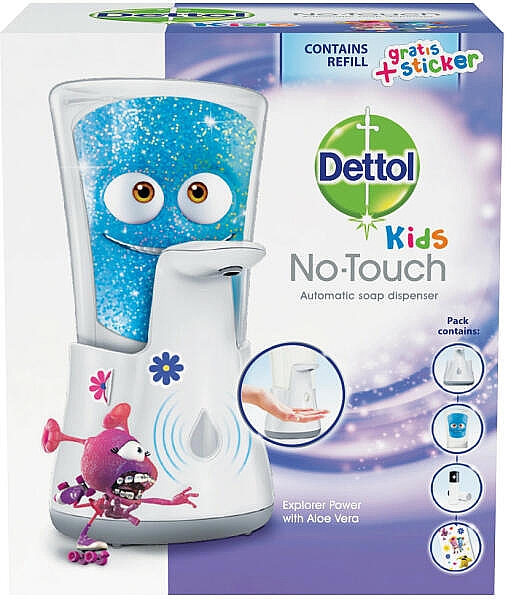Безконтактний аплікатор з рідким милом для дітей - Dettol Kids No-Touch Dispenser — фото N1