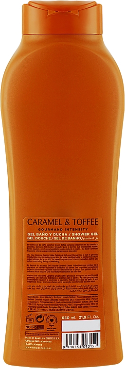 Гель для душа "Карамельный крем" - Tulipan Negro Caramel & Toffee Shower Gel — фото N2