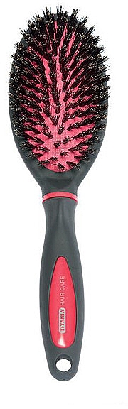 Щетка для волос, розово-черная - Titania Professional Hair Care Black & Pink Brush — фото N1