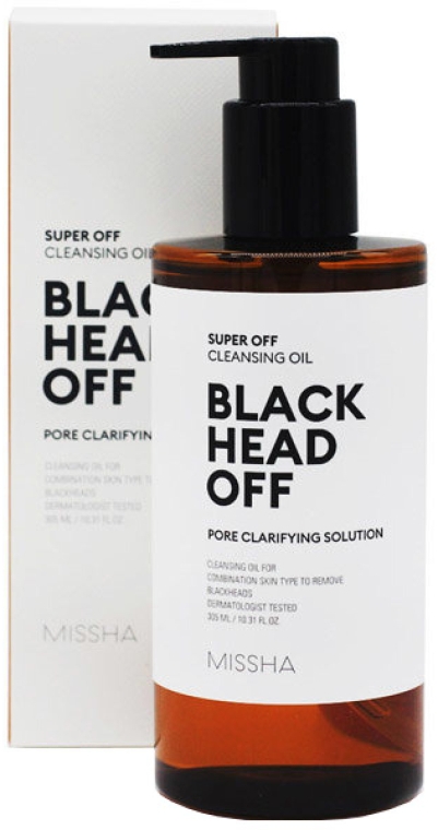 Гидрофильное масло для очищения лица против чёрных точек - Missha Super Off Cleansing Oil Blackhead Off
