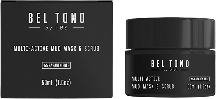 Мультиактивна грязьова маска-скраб для обличчя  - Bel Tono Multi-Active Mud Masque & Scrub