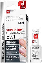 Парфумерія, косметика Сушка-закріплювач лаку для нігтів 5 в 1 - Eveline Cosmetics Nail Therapy Professional Super-Dry Top Coat