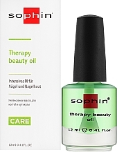 Інтенсивна олія для нігтів і кутикули - Sophin Therapy Beauty Oil — фото N2