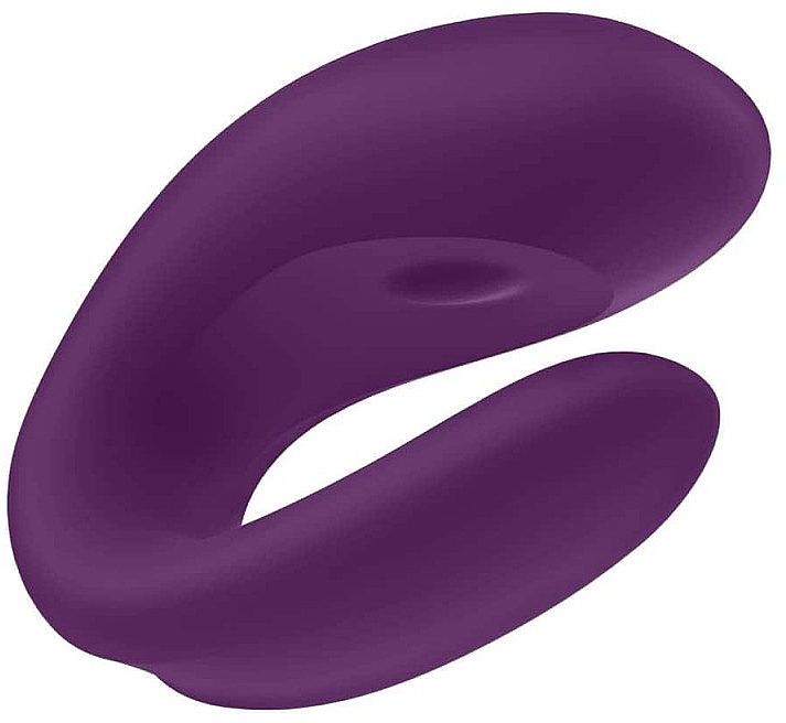 Вібратор для пар, фіолетовий - Satisfyer Double Joy Partner Vibrator Violet — фото N4