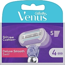 Духи, Парфюмерия, косметика Сменные кассеты для бритья, 4 шт. - Gillette Venus Deluxe Smooth Swirl 