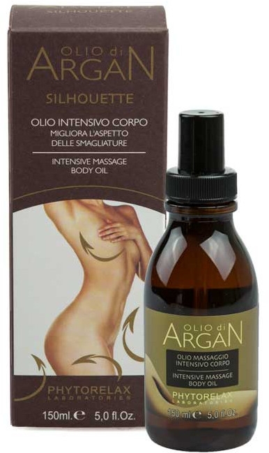 Масажна арганова олія для тіла - Phytorelax Laboratories Olio di Argan Silhouette Intensive Massage Body Oil — фото N2