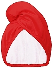 Двосторонній атласний рушник для волосся, червоний - Glov Double-Sided Satin Hair Towel Wrap Red — фото N1
