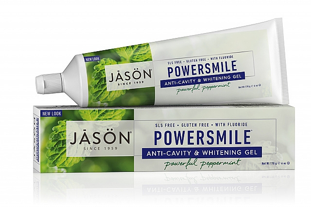 Зубная гель-паста Отбеливающая - Jason Natural Cosmetics Powersmile Whitening Anti-Cavity Toothpaste