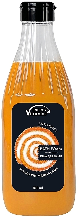 Коктейль-пена для ванн "Мандариновый соблазн" - Energy of Vitamins 